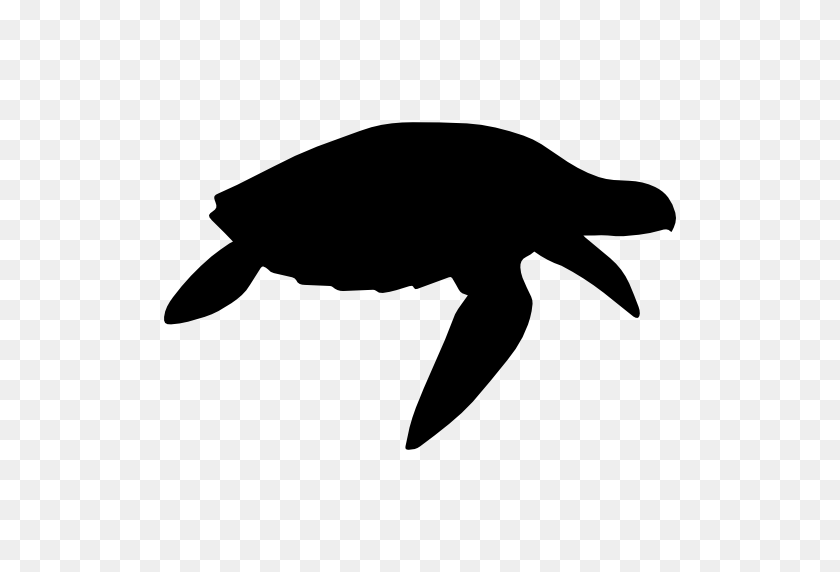 512x512 Turtle Silhouette Clip Art - Turtle Silhouette Clip Art