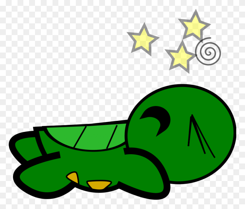 800x673 Turtle Stunned Free Vector - Free Sea Turtle Clipart