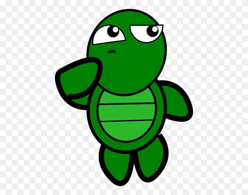 468x599 Turtle Thinking Clip Art - Thinking Clipart