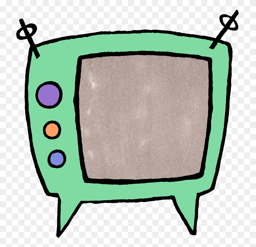 738x750 Tv Cartoon Clipart - Tv Screen Clipart