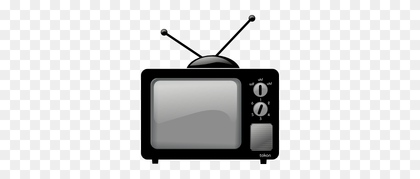 276x298 Tv Clipart Old Fashioned - Watch A Movie Clipart