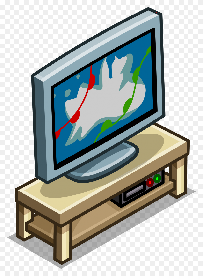1775x2460 Tv Clipart Stand - Tv Screen Clipart