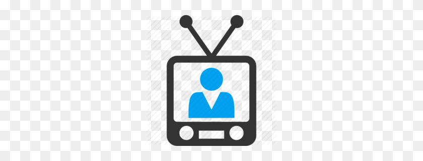 260x260 Tv News Clip Art - Watching Television Clipart