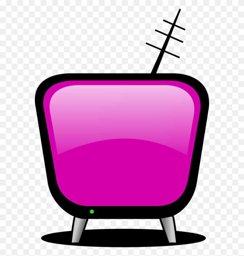 600x823 Tv Television Vector Clipart Famclipart - Tv Clipart
