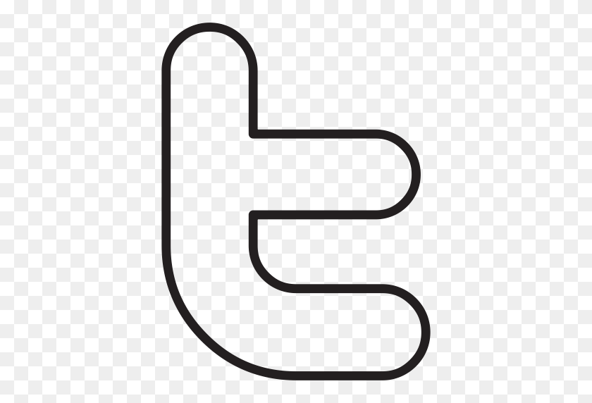 512x512 Tweet Outline Icon - White Twitter Icon PNG