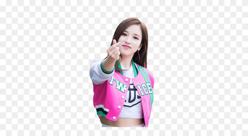 400x400 Twice Mina Making Love Sign Transparent Png - Twice PNG