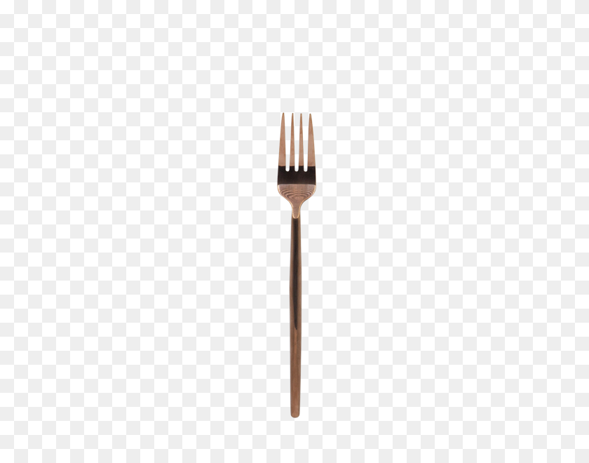 600x600 Twiggy Rose Gold Fork - Rose Gold PNG