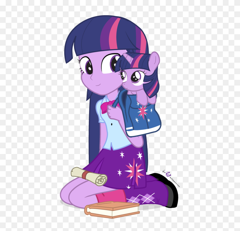 500x750 Twilight Sparkle And Baby Twilight Sparkle On We Heart It - Anime Sparkles PNG