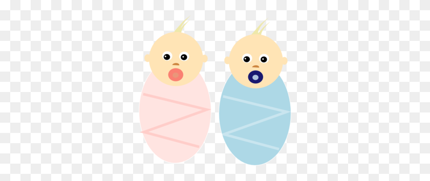298x294 Twin Babies Clip Art - Twin Baby Clipart