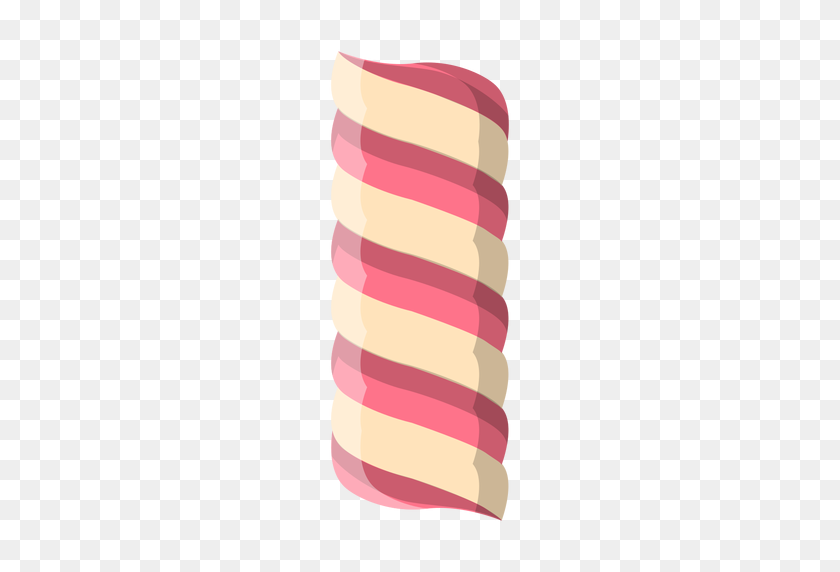 512x512 Twisted Marshmallow Candy Icon - Marshmallow PNG