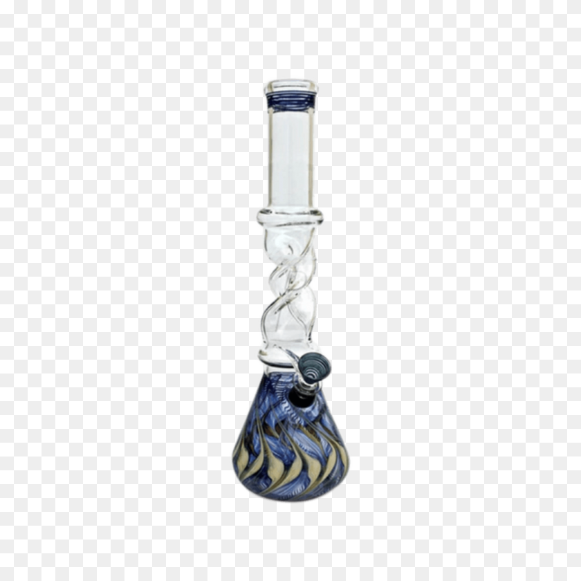 1024x1024 Twisted Mixed Color Glass Bong - Bong Transparent PNG