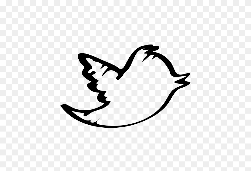 512x512 Twitter - Логотип Twitter Белый Png