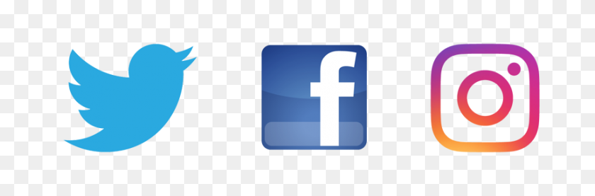 860x240 Значок Twitter Facebook Instagram Png Изображения - Facebook Twitter Instagram Логотип Png