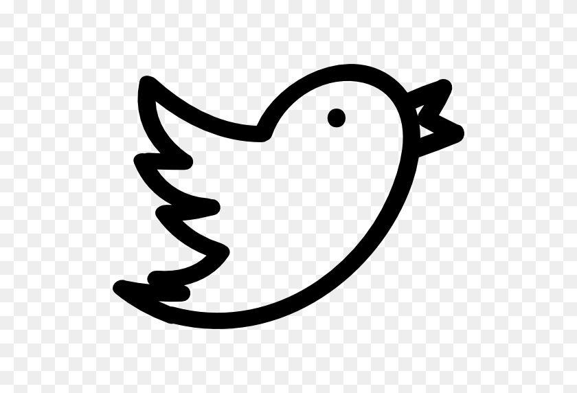 512x512 Плоский Значок Twitter - Черный Логотип Twitter Png