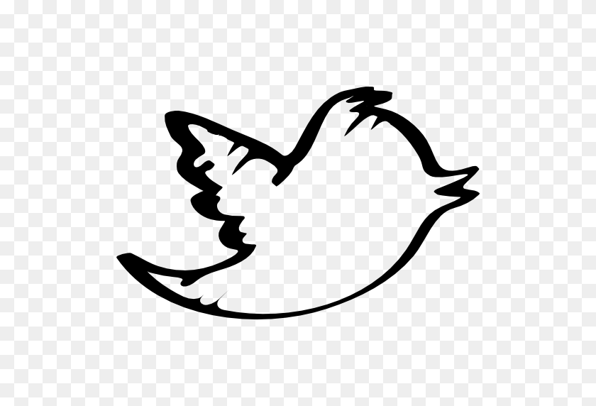 512x512 Twitter Icon - Twitter Logo Black PNG