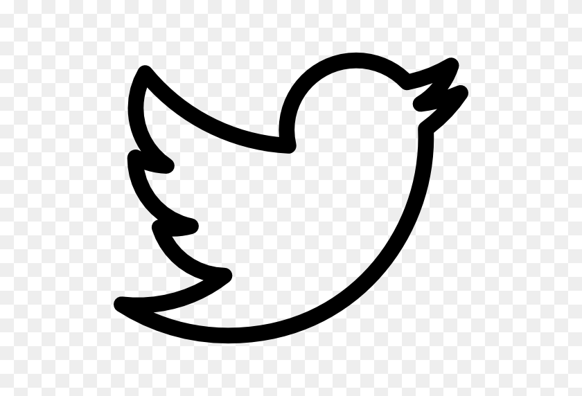 512x512 Контур Логотипа Twitter - Логотип Twitter Png