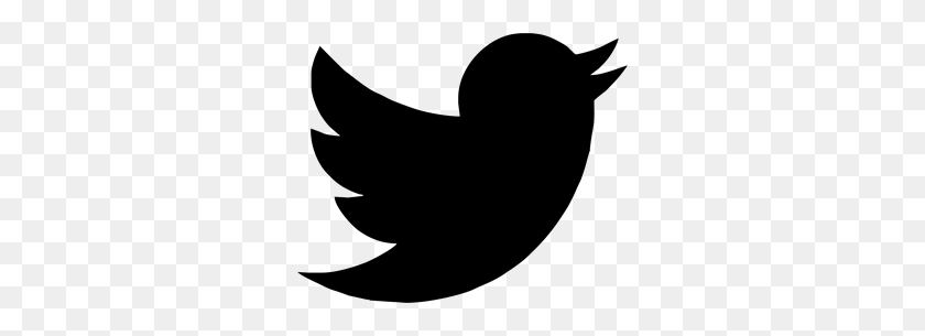 300x245 Twitter Логотип Вектор Скачать Бесплатно - Черно-Белый Логотип Twitter Png