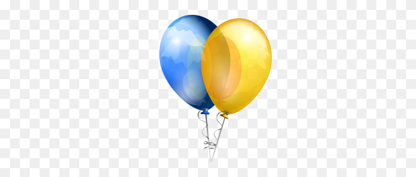 258x298 Two Balloons Clip Art - Birthday Balloons Clipart