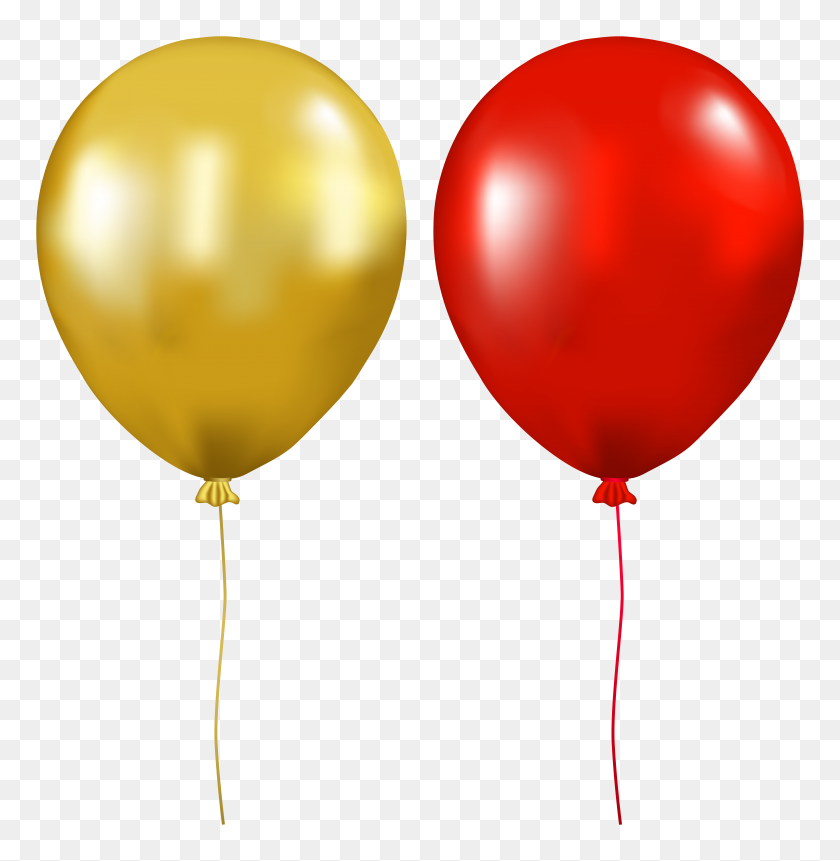 7784x8000 Two Balloons Png Clip - Sphere Clipart