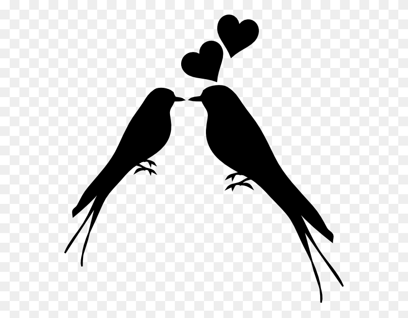 576x595 Two Birds Png Black And White Transparent Two Birds Black - White Bird Clipart