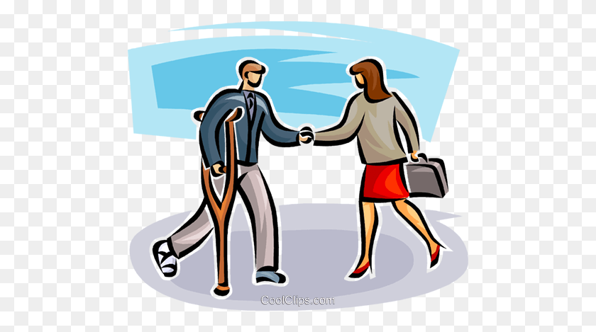 480x409 Two Business People Shaking Hands Royalty Free Vector Clip Art - People Shaking Hands Clipart