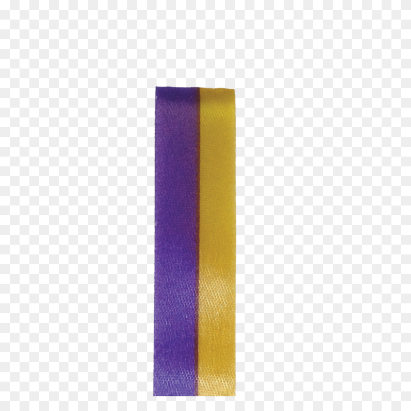 800x800 Two Color Spirit Ribbon Purplegold Yd Roll - Gold Ribbon PNG