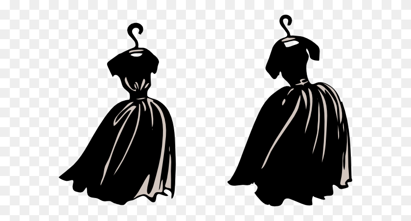 600x392 Two Dresses Clip Art - Mannequin Clipart