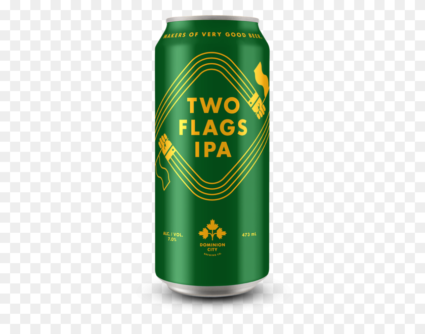 545x600 Two Flags Ipa Dominion City Brewing Co - Beer Can PNG
