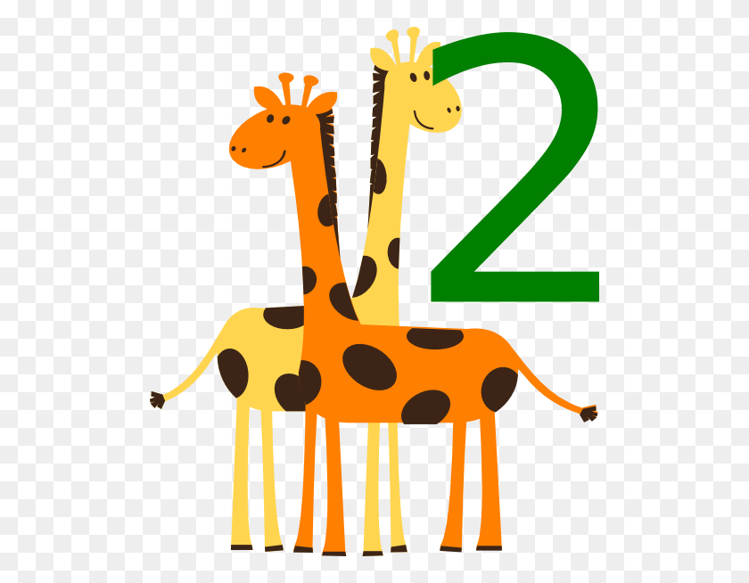 504x594 Два Жирафа Животных Картинки - Клипарт Картинки Животных