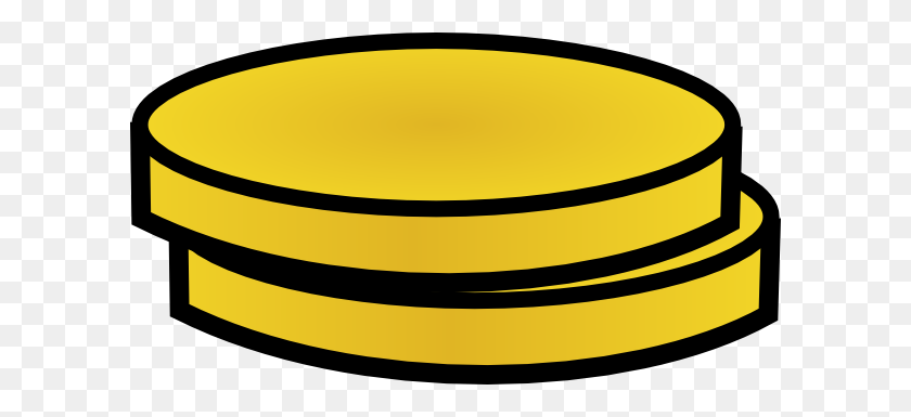 600x325 Two Gold Coins Clip Arts Download - Gold Circle PNG
