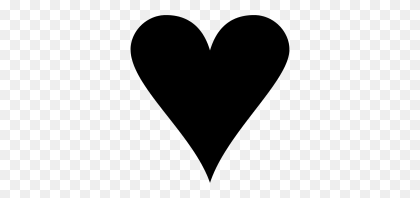 318x336 Two Hearts Clipart Black And White - Two Hearts Clipart