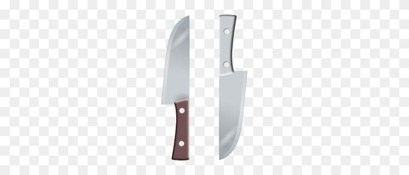 177x300 Two Knives Clip Art - Kitchen Knife Clipart