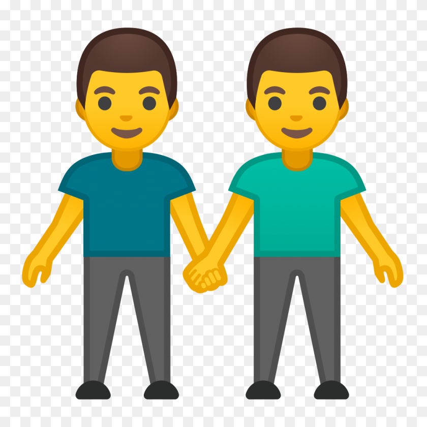1024x1024 Two Men Holding Hands Icon Noto Emoji People Family Love - Family Holding Hands Clipart