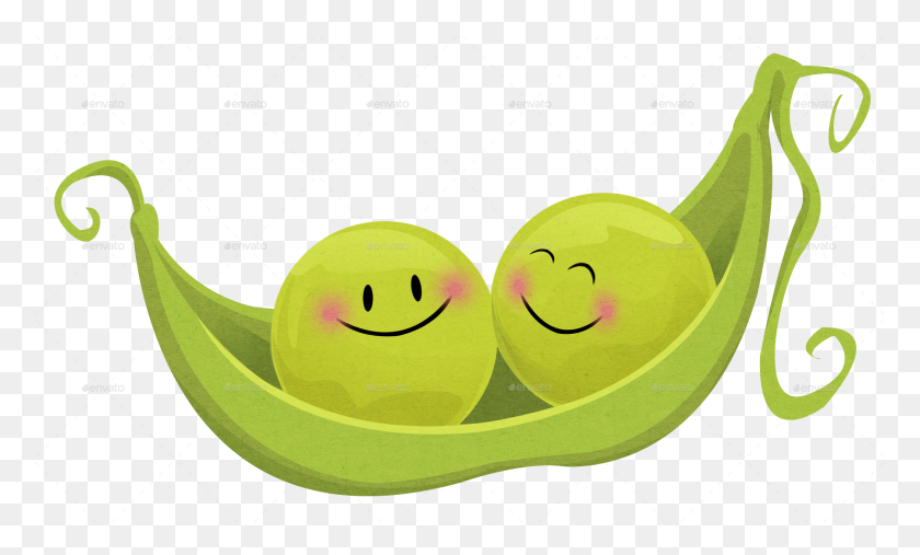 1801x1034 Two Peas In A Pod - Peas PNG