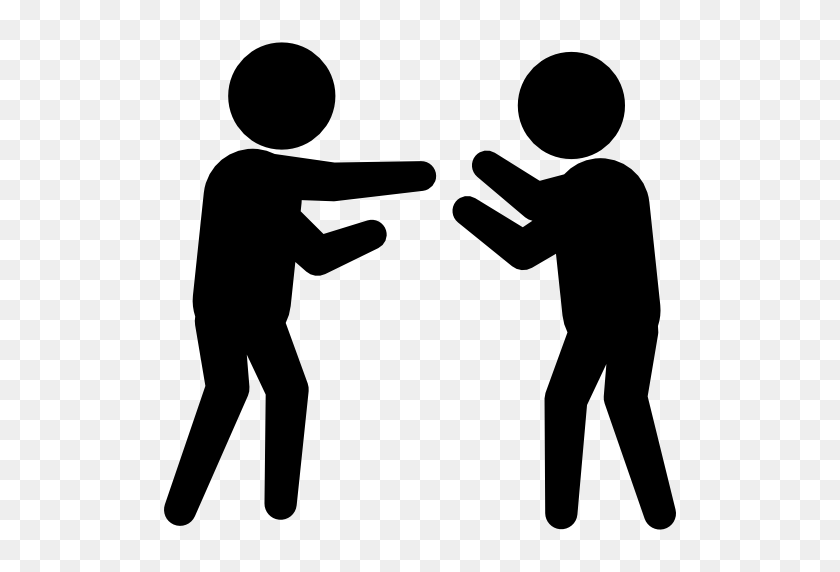 512x512 Two People Fighting Group With Items - People Fighting Clipart