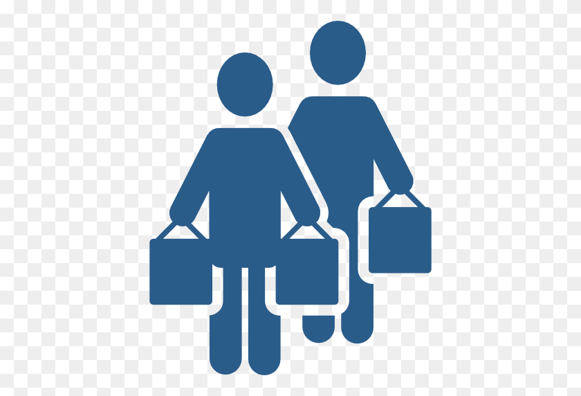 512x512 Two Persons Shopping Managility - People Shopping PNG