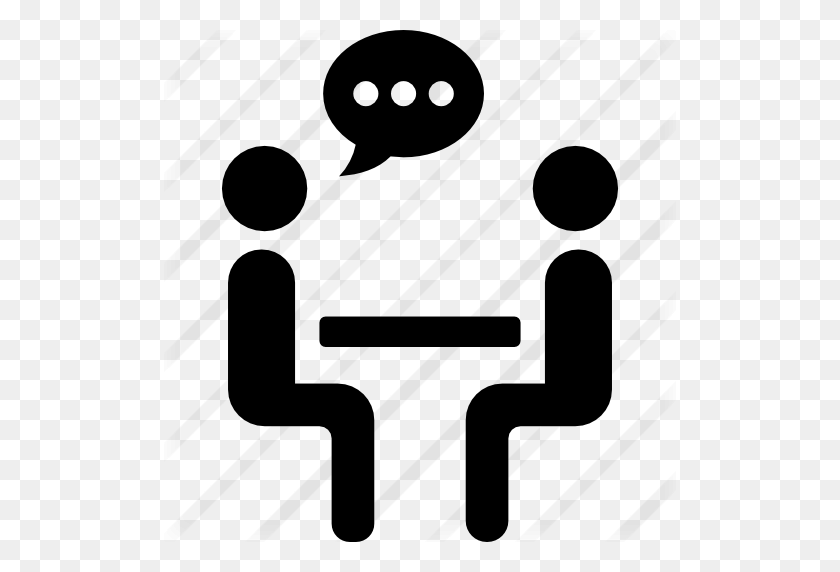 512x512 Два Человека Разговаривают И Сидят За Столом - Люди Сидят За Столом Png