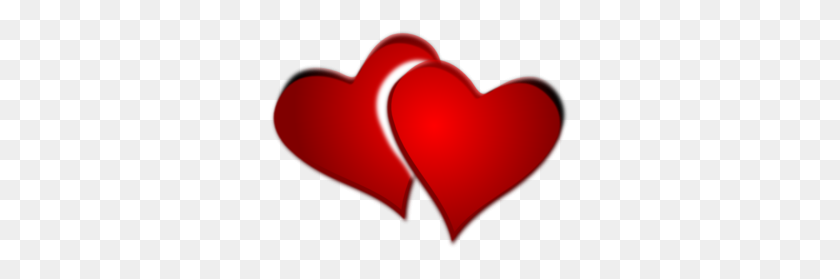 299x219 Два Красных Сердца Клипарт - Красное Сердце Клипарт Бесплатно