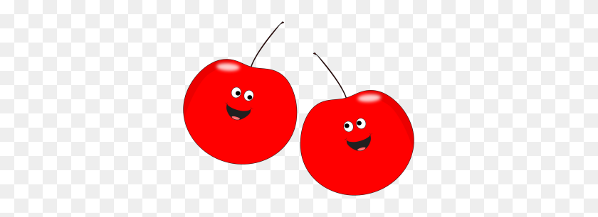 325x246 Two Smiling Cherries Clip Art - Seed Packet Clipart