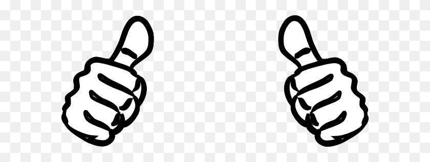 600x258 Two Thumbs Up Clip Art - Two Hands Clipart