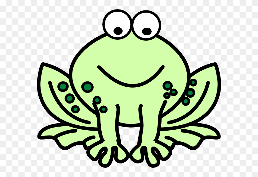 600x516 Two Tone Frog Clip Art - Frog Outline Clipart