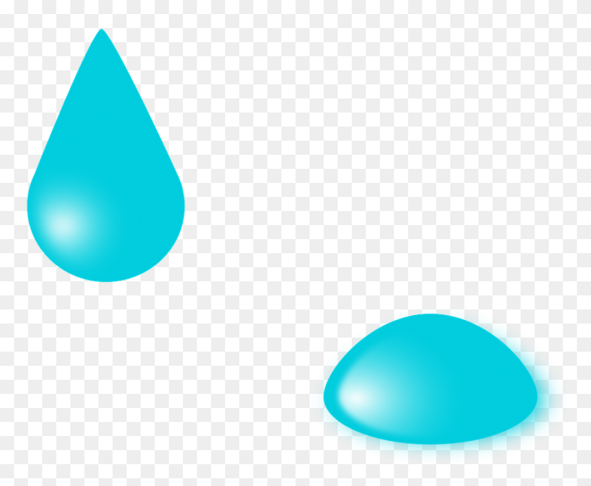 890x720 Two Water Drops Clipart - Blue Water Clipart