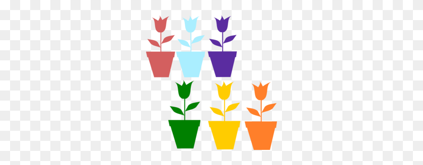 260x268 Types Of Plants In Wetlands Clipart - Flower In A Pot Clipart