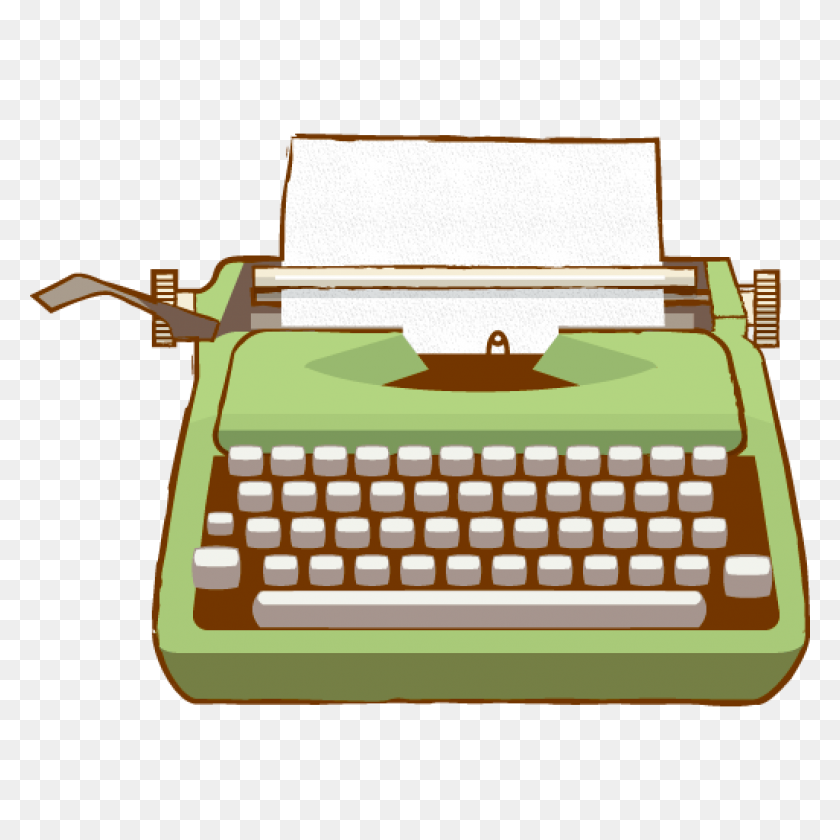 1024x1024 Typewriter Clip Art Free Clipart Download - Typewriter Clipart