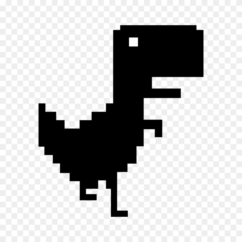 2400x2400 Tyrannosaurus Rex Pixel Icons Png - Pixel PNG