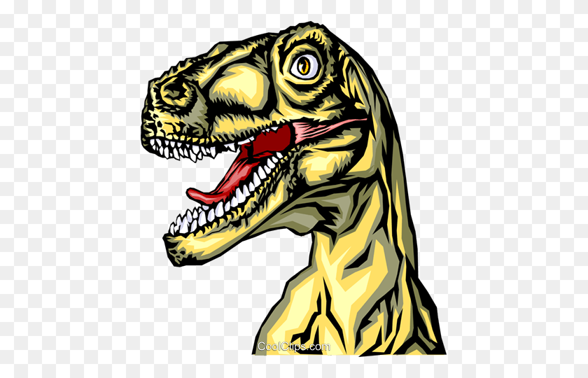 437x480 Tyrannosaurus Rex Royalty Free Vector Clip Art Illustration - Tyrannosaurus Rex Clipart