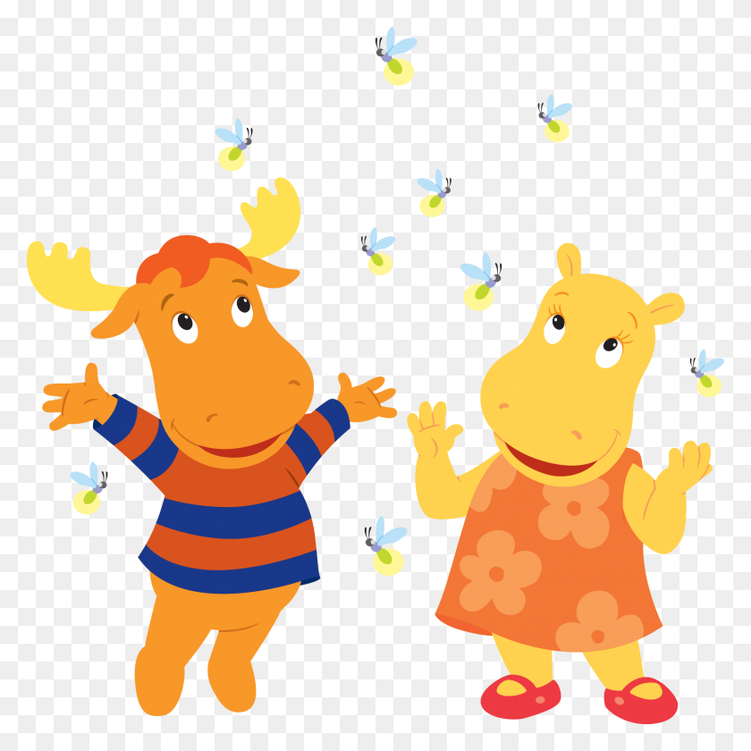 1865x1865 Tyrone And Tasha Playing With Fireflies Transparent Png - Fireflies PNG