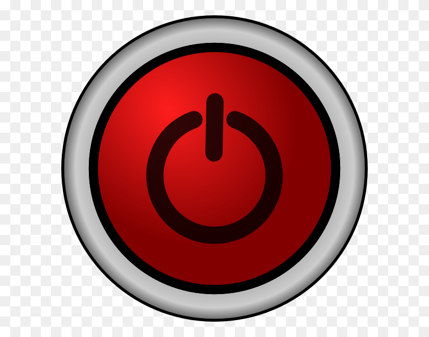 600x600 Tzeeniewheenie Power On Off Switch Red Clip Art Free Vector - Switch Clipart
