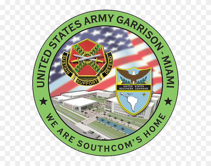 600x600 Guarnición Del Ejército De Los Estados Unidos De Miami - Ejército De Los Estados Unidos Png