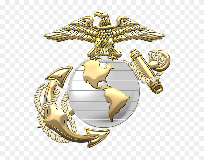 600x598 U S Marine Corps Eagle Globe And Anchor - Eagle Globe And Anchor PNG